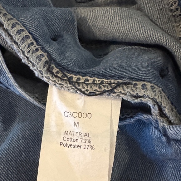 Denim Blue Distressed Jumpsuit - Picture 15 of 16